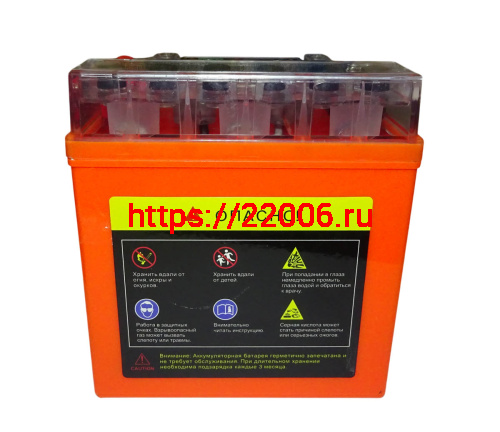 Аккумулятор 12В  5 А/ч  12N5L-BS iGEL, OUTDO  (120х61х129) обратная пол., для Альфы фото 4