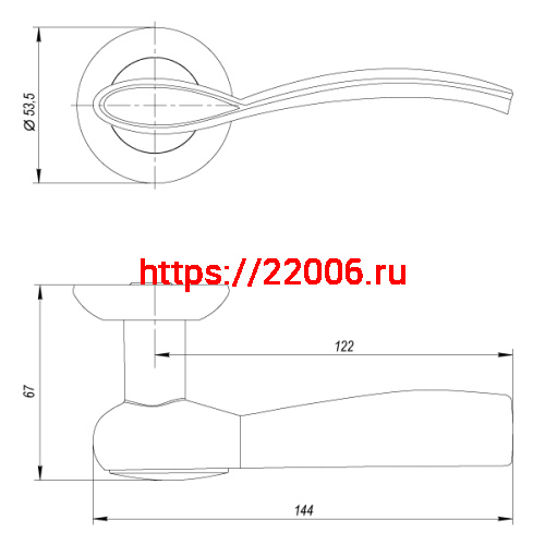 Ручка Punto (Пунто) раздельная FENIX ZR ABG-6 бронза фото 3 Ручка Punto (Пунто) раздельная FENIX ZR ABG-6 бронза фото 3