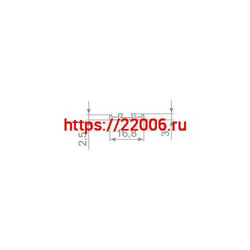Декоративная Armadillo (Армадилло) крышка SLD.Scope 17/3/3200 cover BL (3,2 м) фото 2