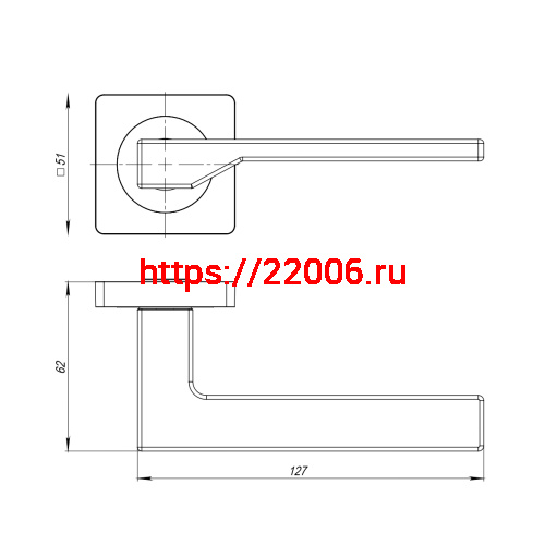Ручка Ajax (Аякс) раздельная K.JK51.LEVEL (LEVEL JK) SSC-16 сатинированный хром фото 2 Ручка Ajax (Аякс) раздельная K.JK51.LEVEL (LEVEL JK) SSC-16 сатинированный хром фото 2