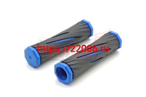 Ручки руля вело 120мм (пара) с цветными вырезками (цвета в асс-те) Ручки руля вело 120мм (пара) с цветными вырезками (цвета в асс-те)