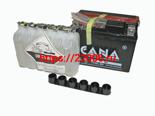 Аккумулятор CANA 12v/5hr YTX5L-BS (55EN, MF, 114*71*106, 1.8кг, 1) 10