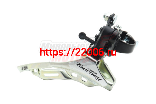 Переключатель передний "SHIMANO Tourney" TY300, нижняя тяга, 31.8мм, 42T Переключатель передний "SHIMANO Tourney" TY300, нижняя тяга, 31.8мм, 42T