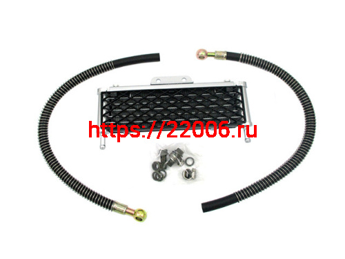 Радиатор масляный в сборе со шлангами и монтажным комплектом для YX150 Радиатор масляный в сборе со шлангами и монтажным комплектом для YX150