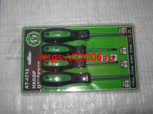 Набор отверток 4шт. (Автоторг АТ-4712, АТ-52712) Набор отверток 4шт. (Автоторг АТ-4712, АТ-52712)