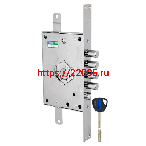 Замок Mottura (Моттура) врезной сувальдный с защёлкой 3D KEY 3D.771 S (левый), ключ 40 мм Замок Mottura (Моттура) врезной сувальдный с защёлкой 3D KEY 3D.771 S (левый), ключ 40 мм