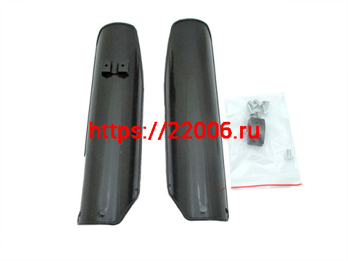 Защита передней вилки пластик черная Питбайк Защита передней вилки пластик черная Питбайк