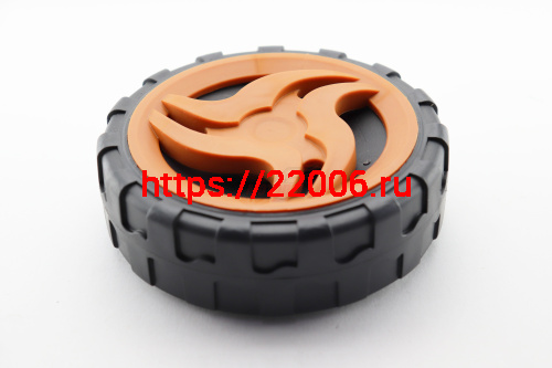 Колесо переднее с крышкой для газонокосилки эл. CARVER LME-1032/1437/1840 Колесо переднее с крышкой для газонокосилки эл. CARVER LME-1032/1437/1840
