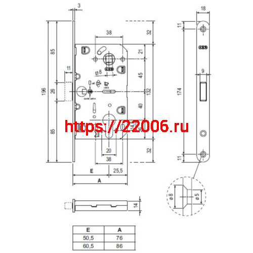 Корпус AGB (АГБ) замка магнит. под цил. MEDIANA POLARIS B06103.50.93.567 с отв. планк B02402.05 (черный) фото 2 Корпус AGB (АГБ) замка магнит. под цил. MEDIANA POLARIS B06103.50.93.567 с отв. планк B02402.05 (черный) фото 2