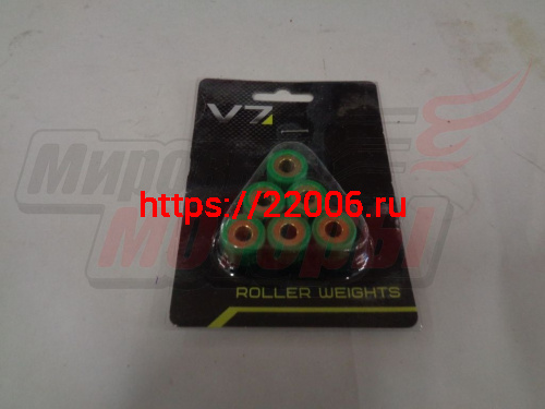 Ролики вариатора 17х12 11 гр. SUZUKI AD50, LET'S, SEPIA (КОМПЛ.=6шт.) Ролики вариатора 17х12 11 гр. SUZUKI AD50, LET'S, SEPIA (КОМПЛ.=6шт.)