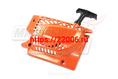 Стартер в сборе "Цыганка" 45,52 (металлический корпус, шкив пластик) фото 2 Стартер в сборе "Цыганка" 45,52 (металлический корпус, шкив пластик) фото 2