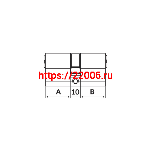 Цилиндровый Fuaro (Фуаро) механизм (200 ZA/80) 2000ZAKey80(30+10+40) BL черный 5Key фото 2