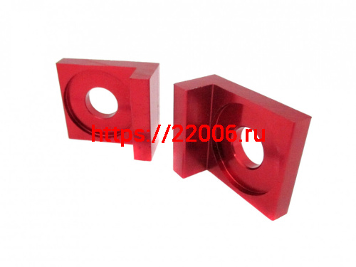 Скоба натяжителя цепи колеса (2 штуки) (красный) ось 12мм Скоба натяжителя цепи колеса (2 штуки) (красный) ось 12мм