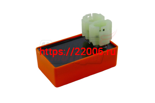 Коммутатор скутер 4+2 конт.GY6-50/150 (тюнинг) оранжевый Коммутатор скутер 4+2 конт.GY6-50/150 (тюнинг) оранжевый