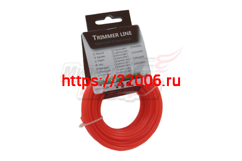 Леска триммерная (3,0*15м) TRIMMER LINE с картонной этикеткой (круглая) С-качества "ММ"