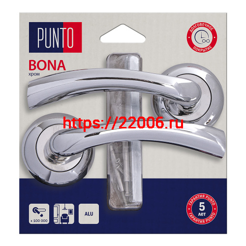 Ручка Punto (Пунто) раздельная LM/A R.TL54.BONA/HD CP-8 хром Ручка Punto (Пунто) раздельная LM/A R.TL54.BONA/HD CP-8 хром