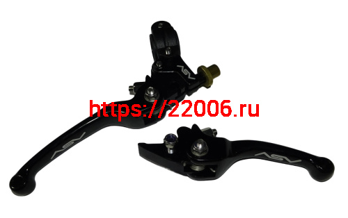 Рычаг тормоза и сцепления алюминиевый (складной) черный (ПАРА) фото 2 Рычаг тормоза и сцепления алюминиевый (складной) черный (ПАРА) фото 2