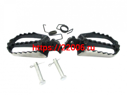 Подножки водителя Питбайк Kayo складные с креплением металл Подножки водителя Питбайк Kayo складные с креплением металл