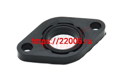 Проставка под карбюратор (текстолит.) QT-4A,-4,-10,-18 (С УПЛОТНИТЕЛЬНЫМ КОЛЬЦОМ)