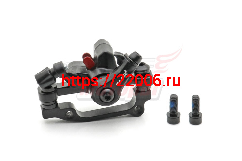 Тормоз дисковый (суппорт) задний под диск 160мм/180мм + болты (DX-T7) Тормоз дисковый (суппорт) задний под диск 160мм/180мм + болты (DX-T7)