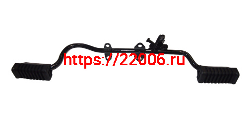 Подножка водителя центральная Альфа, Дельта, Zodiak с изгибом под глушит (голая, без подставки) Подножка водителя центральная Альфа, Дельта, Zodiak с изгибом под глушит (голая, без подставки)