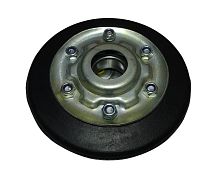 Каток Буран в сборе с подшипником (обод катка +2-е щеки + подшипник + болты и гайки)