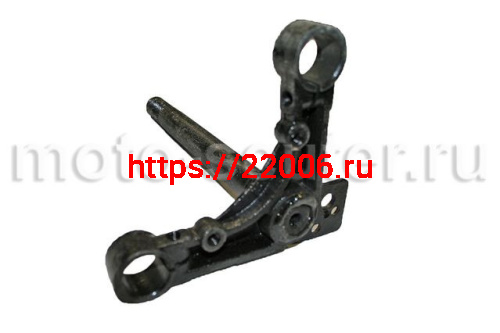 Траверса нижняя с осью мопед Дельта, Альфа 25мм (вал рулевой с траверсой) Траверса нижняя с осью мопед Дельта, Альфа 25мм (вал рулевой с траверсой)