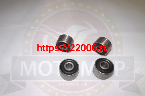 Сайлентблок 24 мм D24*L16/d9*L18 задней звезды Gvalior, Бриар, Хантер (1компл =4 шт) (НАБОР) Сайлентблок 24 мм D24*L16/d9*L18 задней звезды Gvalior, Бриар, Хантер (1компл =4 шт) (НАБОР)