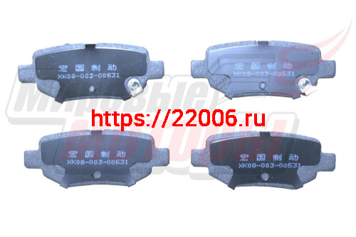 Колодки тормозные задние диск., комплект X60 (SS35002) Колодки тормозные задние диск., комплект X60 (SS35002)