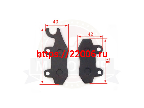 Колодки тормозные дисковый тормоз BAJAJ Boxer150 Колодки тормозные дисковый тормоз BAJAJ Boxer150