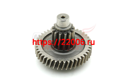 Вал редуктора промежуточный с шестерней 4T 152QMI, 157QMJ 125/150сс Вал редуктора промежуточный с шестерней 4T 152QMI, 157QMJ 125/150сс