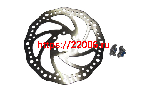 Диск тормозной для велосипеда 160мм 6 отв. (DSL-04) Диск тормозной для велосипеда 160мм 6 отв. (DSL-04)