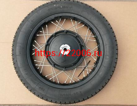 Колесо 18" в сборе с импортной резиной, литой барабан, алюминиевый обод Урал Колесо 18" в сборе с импортной резиной, литой барабан, алюминиевый обод Урал