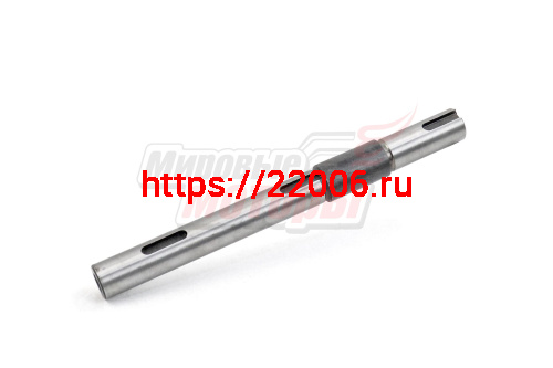 Вал двухопорного кронштейна ведомого шкива мотобуксировщика БТС (вал трансмиссии)