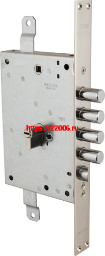 Корпус Mottura (Моттура) врезного замка с защёлкой 85.971-S RN (левый) Корпус Mottura (Моттура) врезного замка с защёлкой 85.971-S RN (левый)