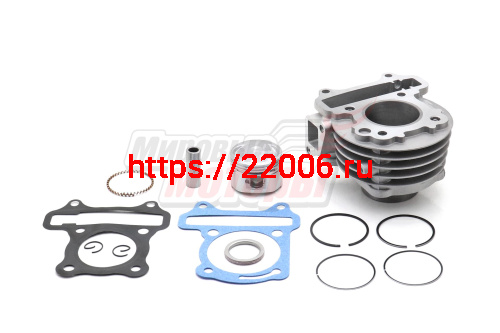 Поршневая в сборе Скутер 4х такт.(цил,порш,кольца,палец) 60см3 (44 мм) TMMP
