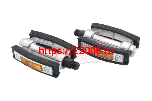 Педали силуминовые Ломовские с подшипником (Россия)(пара) Педали силуминовые Ломовские с подшипником (Россия)(пара)