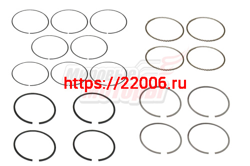 Кольца поршневые STD Tiggo.Fora.M11.M12 1.6L 1 комплект = на 4 поршня (481H-1004030)